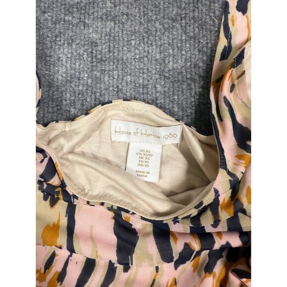 House of Harlow 1960 Women's Sleeveless Side Cutout Ruched Maxi Dress XS - Picture 5 of 6